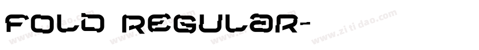 Fold Regular字体转换